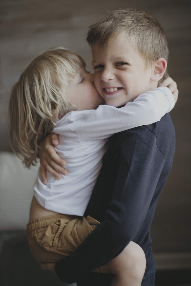 Brix Boys Basic Long Sleeve -Tee 100% Cotton Crewneck 4-Pack Shirts. - Image 3